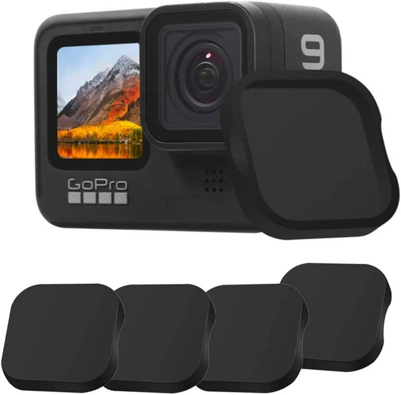 DUWUZEST 4 Pieces Lens Cap for GoPro Hero 13/12/11/10/9 Hero Black Protective Cap Cover Accessories (for Gopro 9/10/11/12/13 Hero) - Image 3